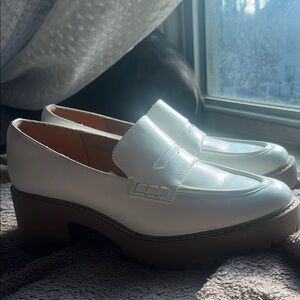 Elegant White Loafers for Women